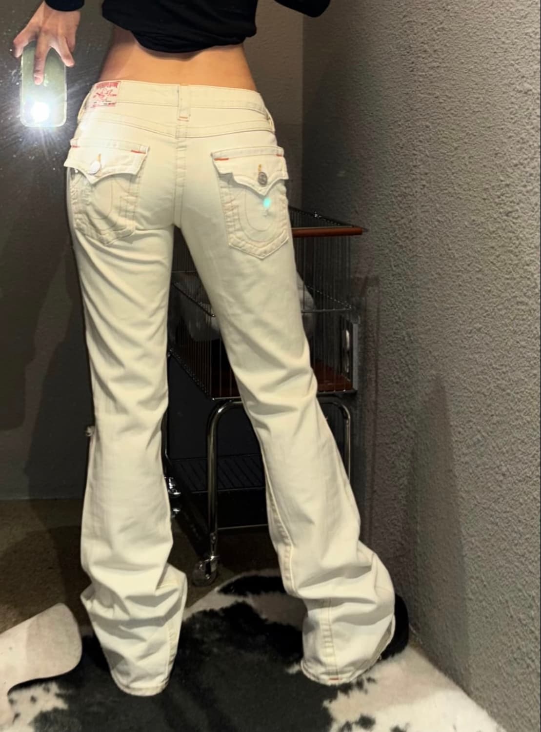 트루릴리젼 usa 부츠컷 화이트 데님팬츠 상품이미지6