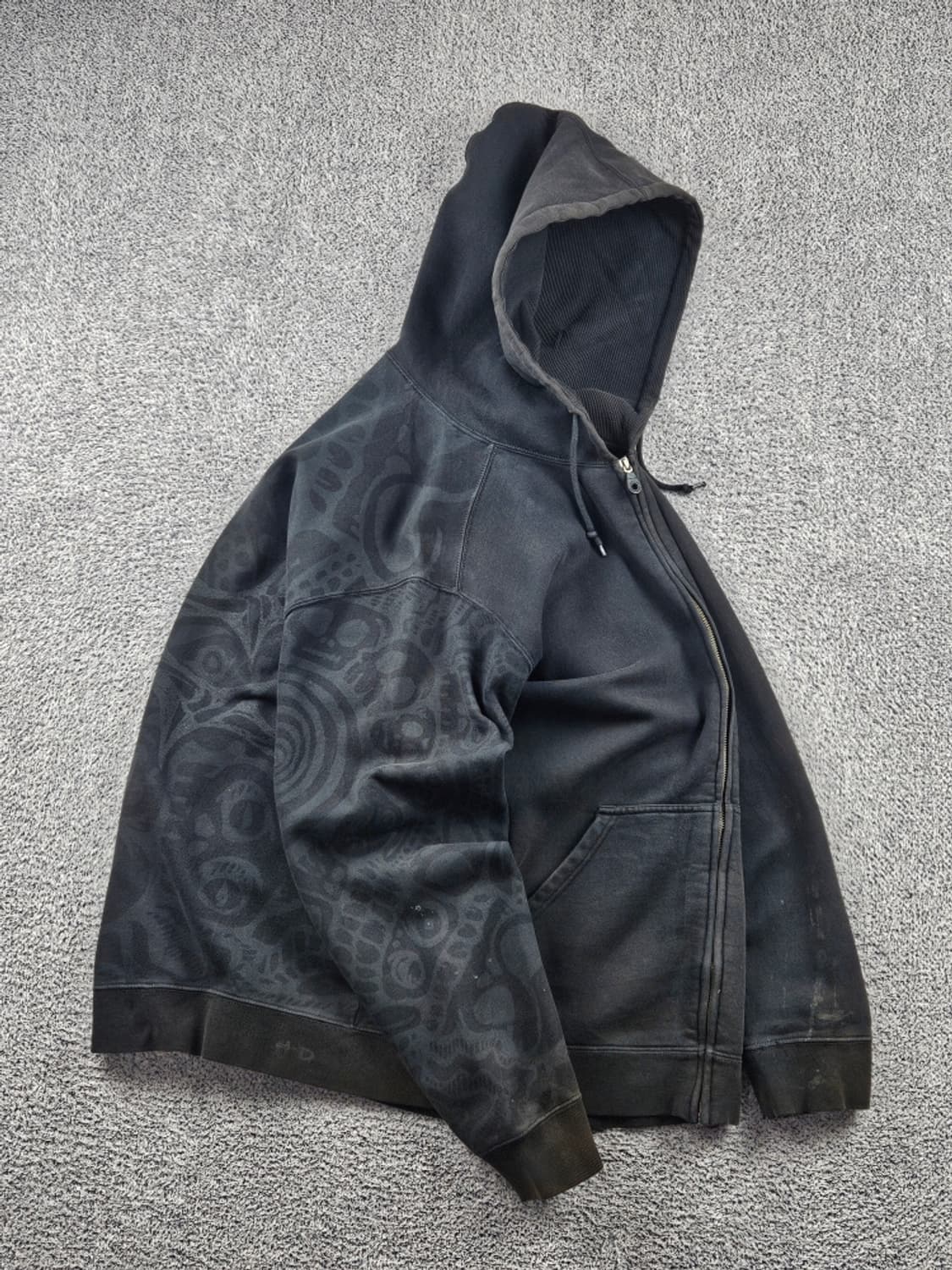 할리데이비슨 바 앤 실드 스컬 스웻 후드 집업 ( XL ) / 11147 상품이미지4