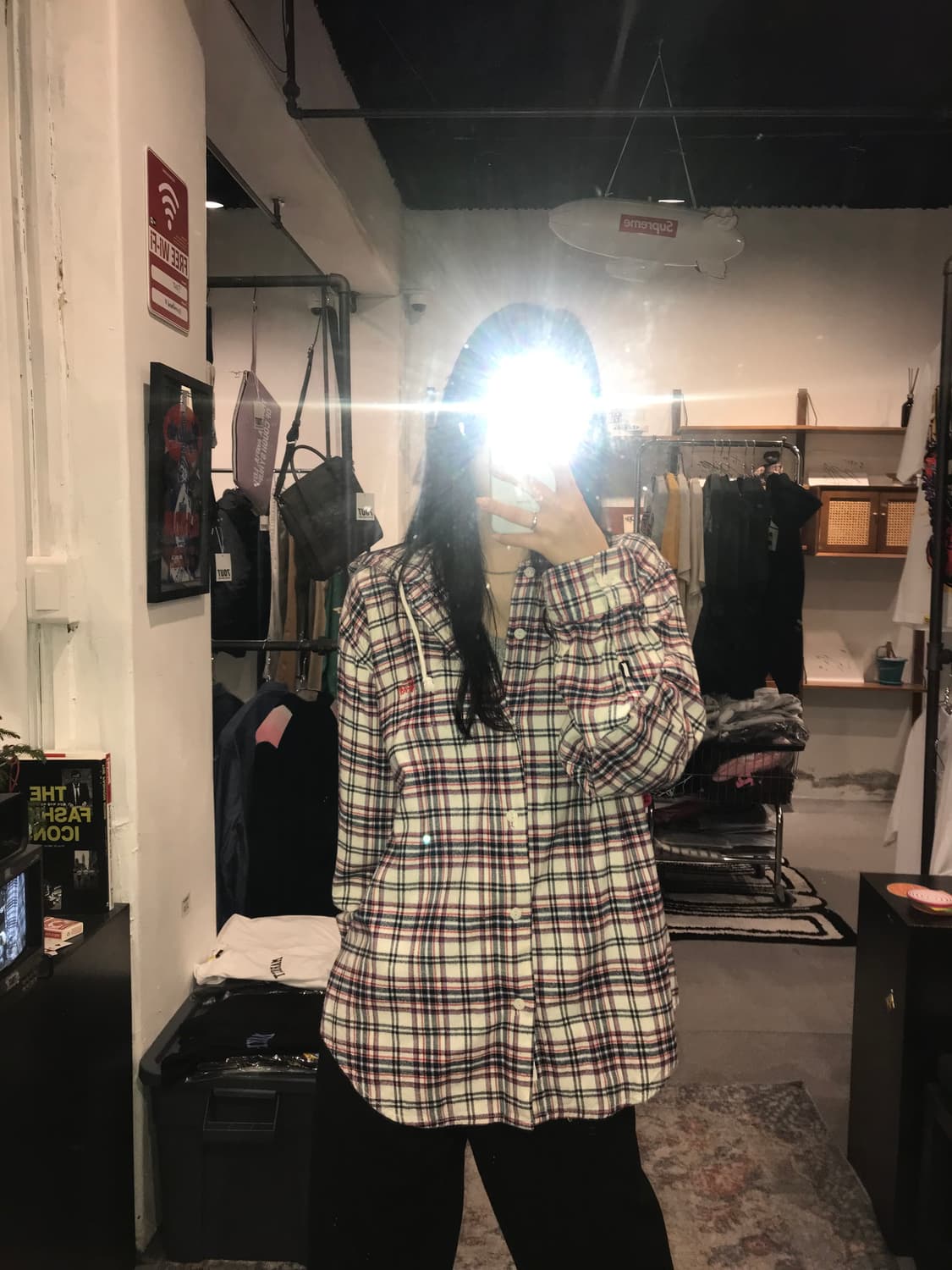 스투시 STUSSY Hooded Plaid Flannel Shirt 상품이미지4