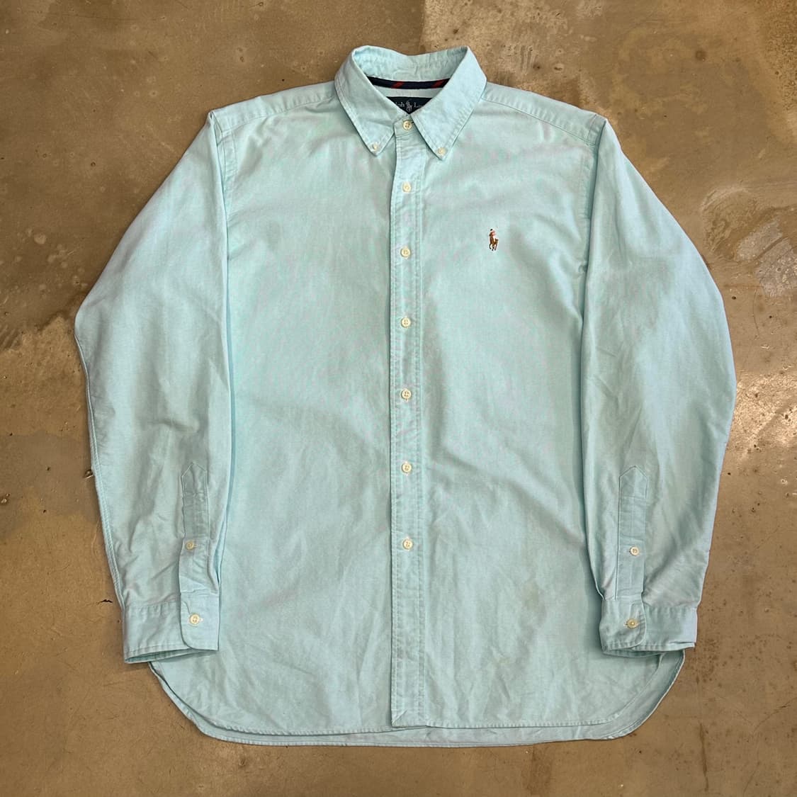 L 폴로랄프로렌 클래식핏 민트 코튼 셔츠 상품이미지2
