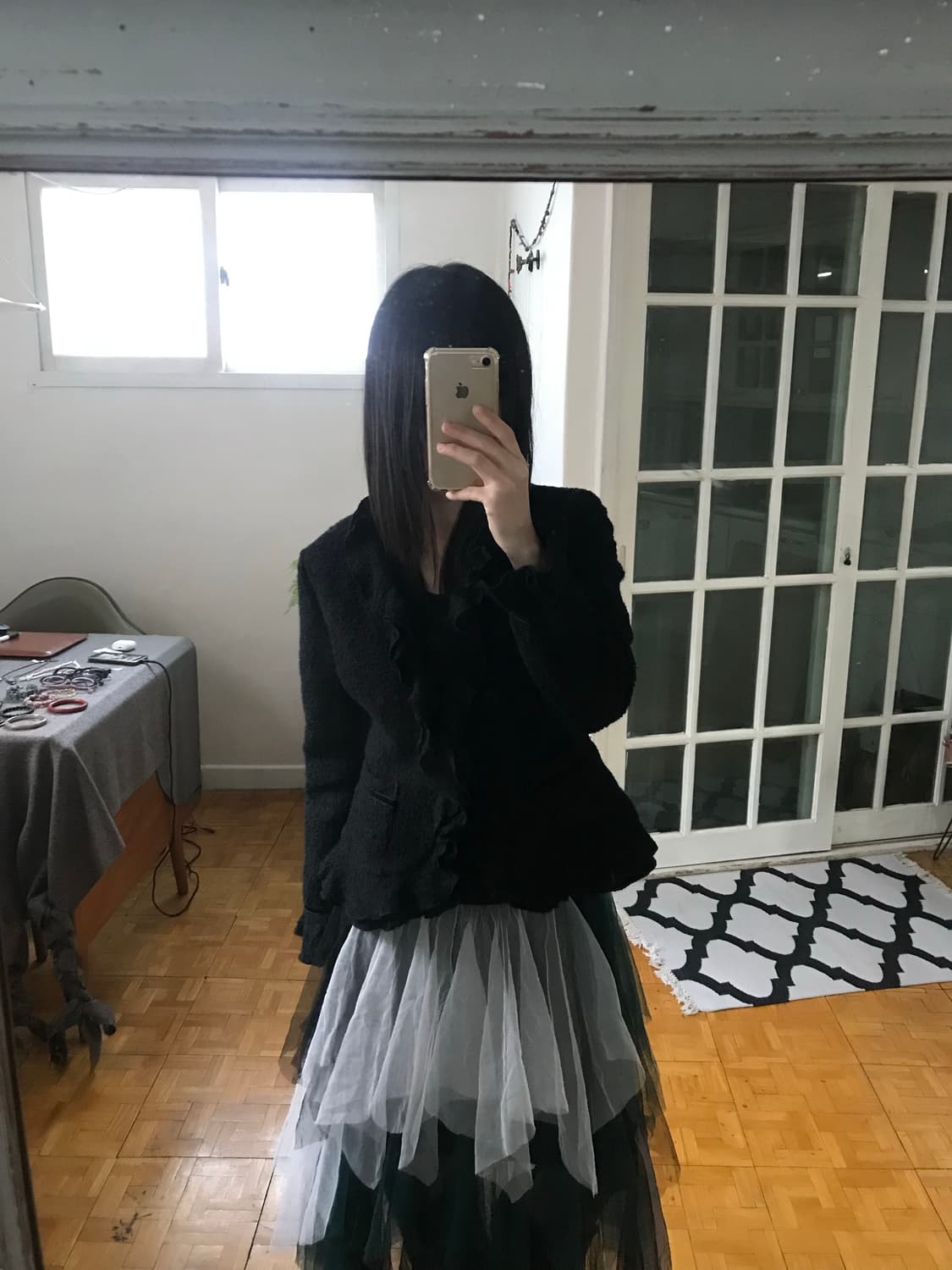 vintage wool frill jacket 상품이미지1