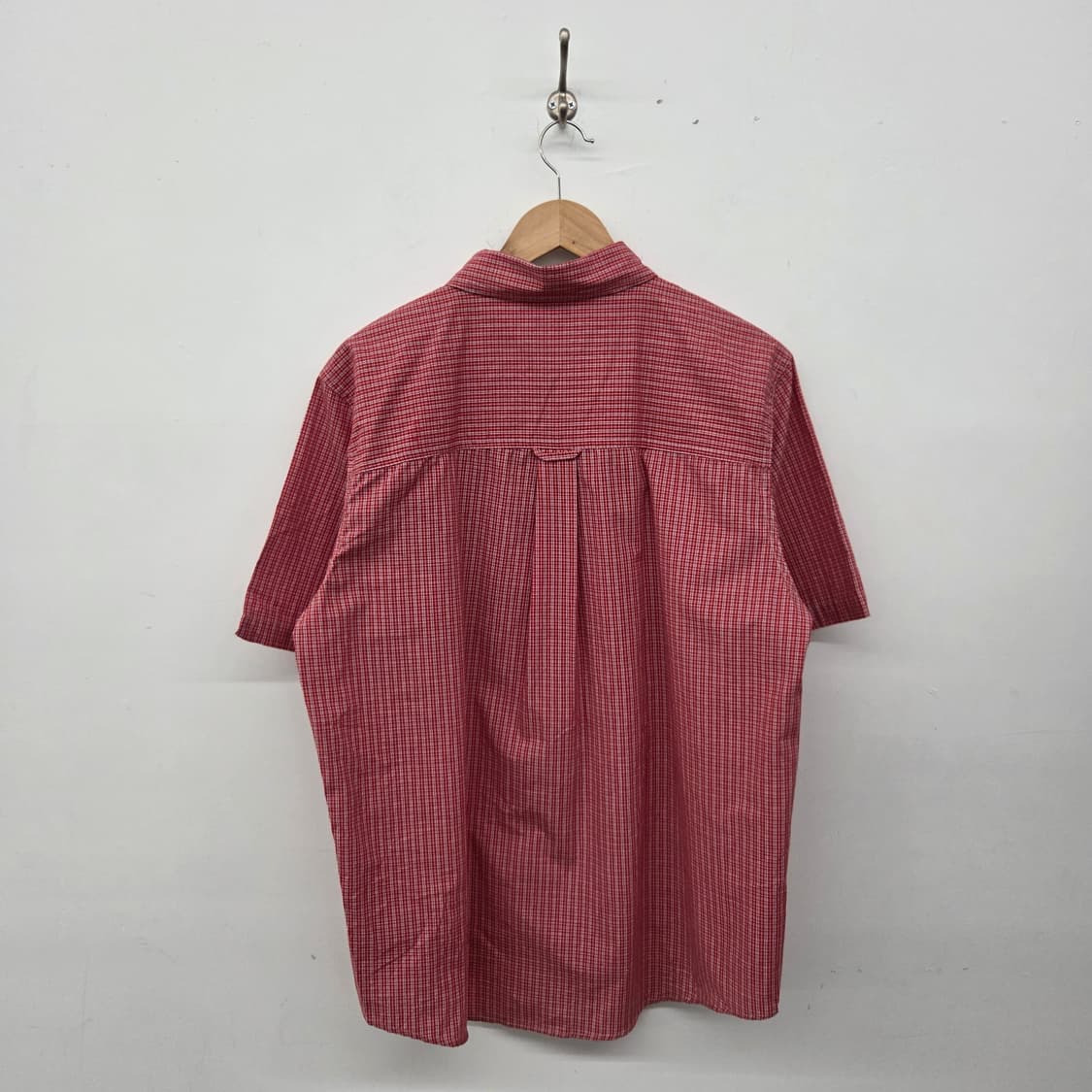 챕스 랄프로렌 레드 체크 반팔 셔츠 공용L 상품이미지6