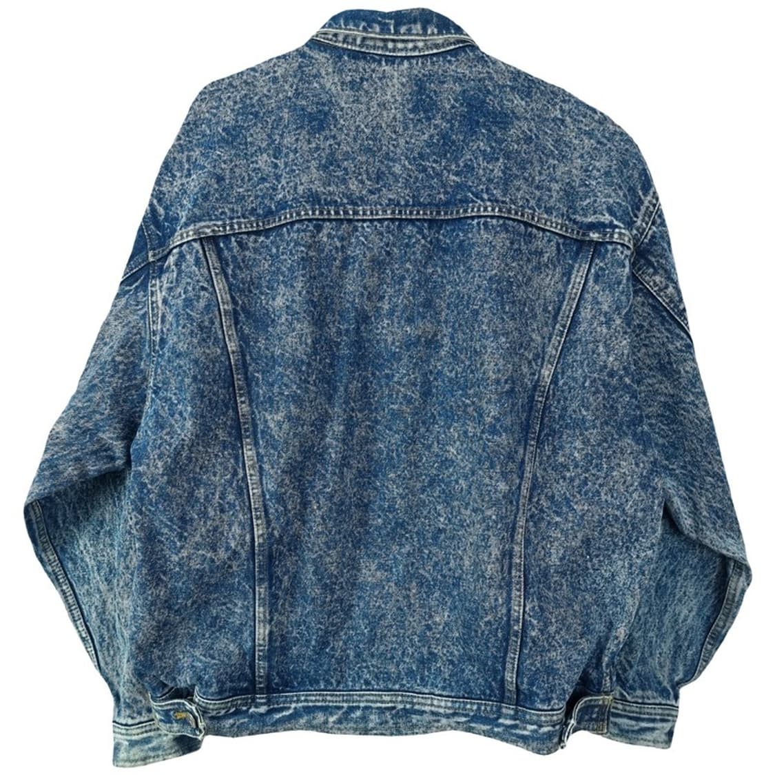 [빈티지] 스톤 크랙 워시드 오버핏 데님 자켓 청자켓 M20038 상품이미지3