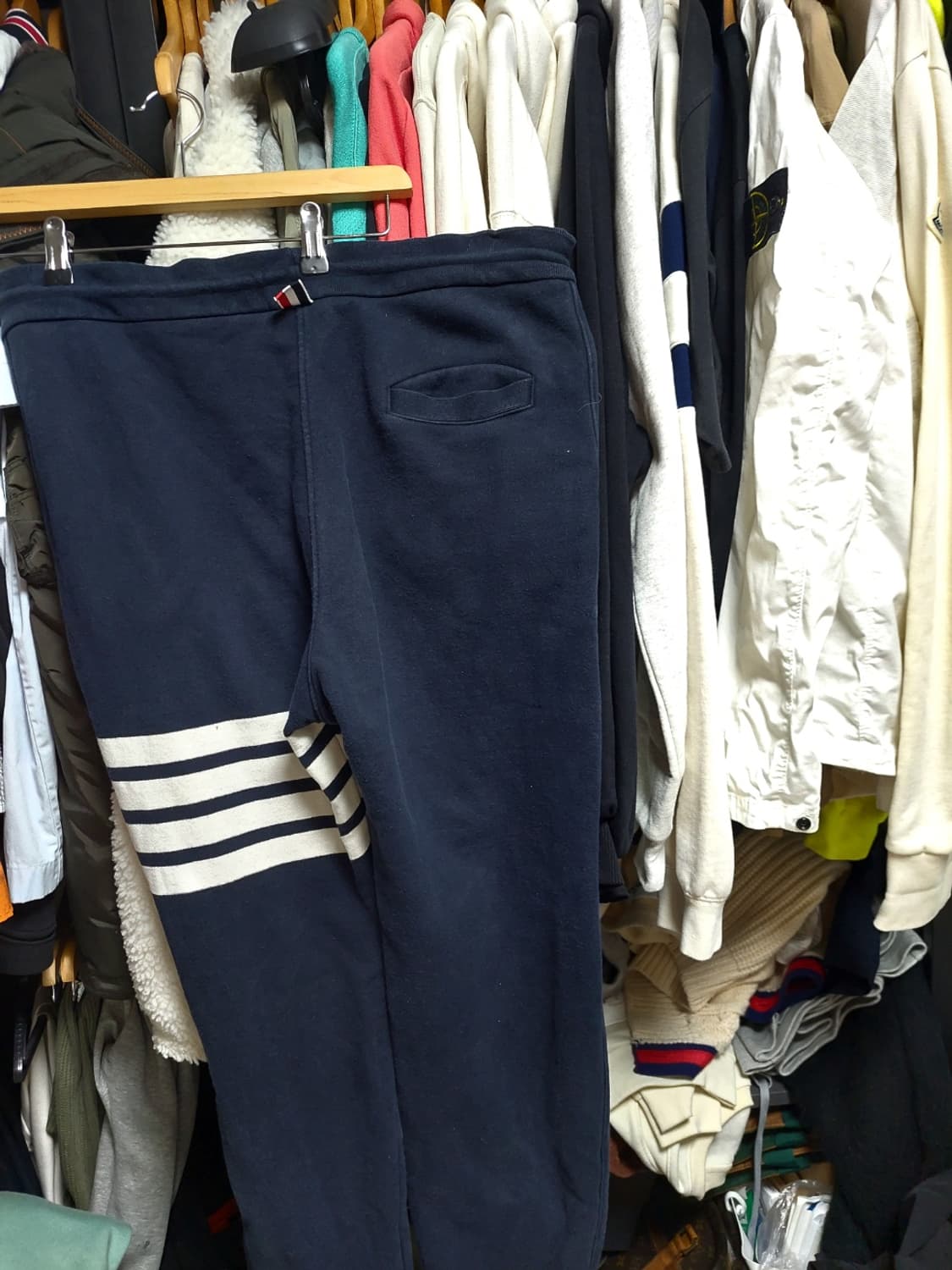 톰브라운 네이비 사선 트레이닝 바지 4사이즈 정품검수완료 상품이미지7