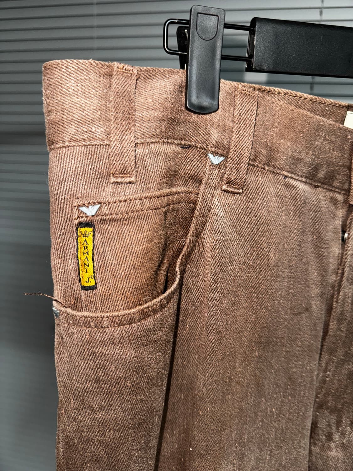 90‘s Armani Jeans Brown Denim Pants 상품이미지2