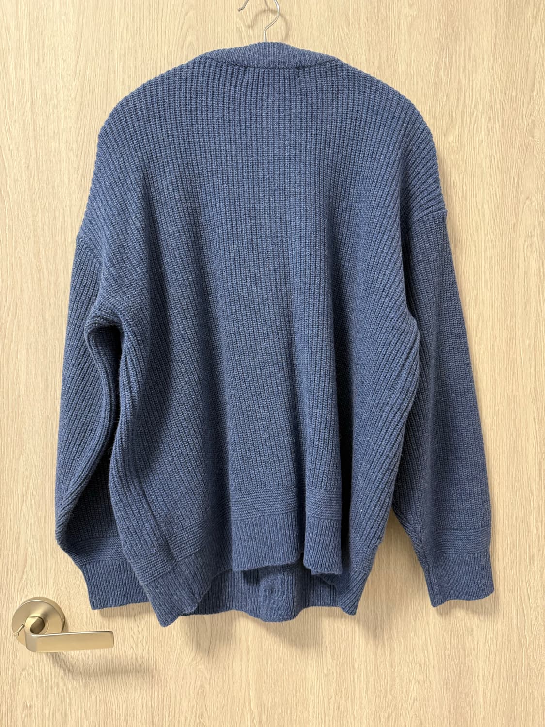 프리즘웍스 헤비울가디건 블루 M 상품이미지5