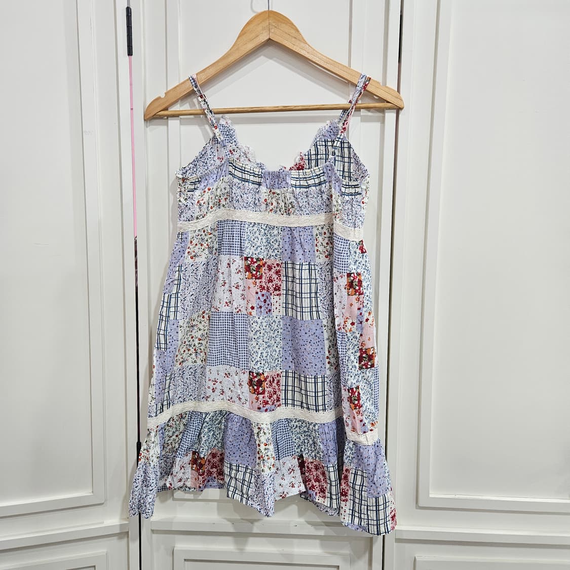 패치워크 플라워 나시 원피스 상품이미지6