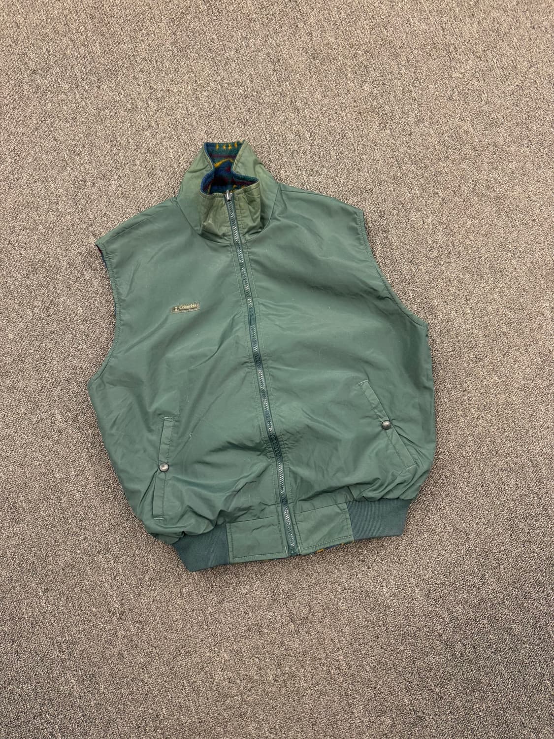 M)콜롬비아 빈티지 리버시블 아즈텍 패턴 플리스 베스트 상품이미지6