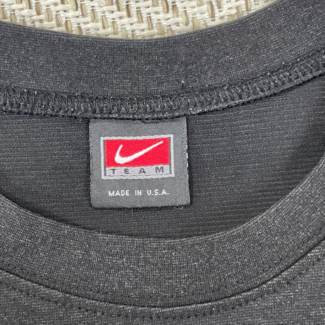 나이키 블랙 스우시 반팔 티셔츠 XL 상품이미지3