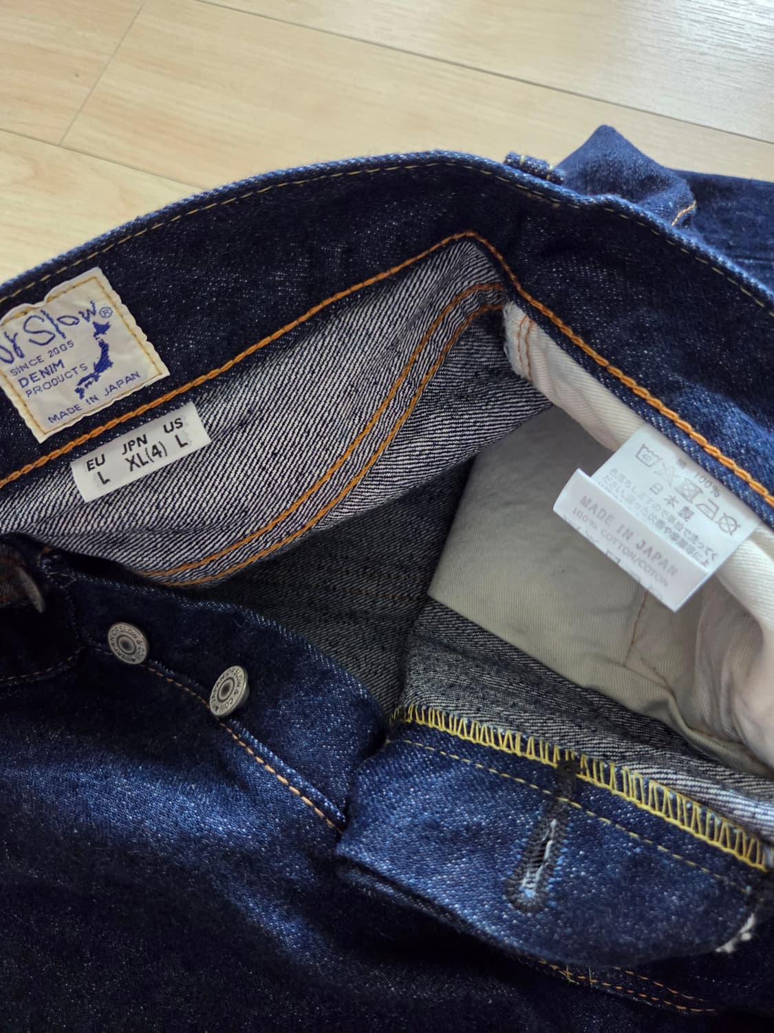 오어슬로우 One Wash Standard Selvedge Denim 상품이미지4