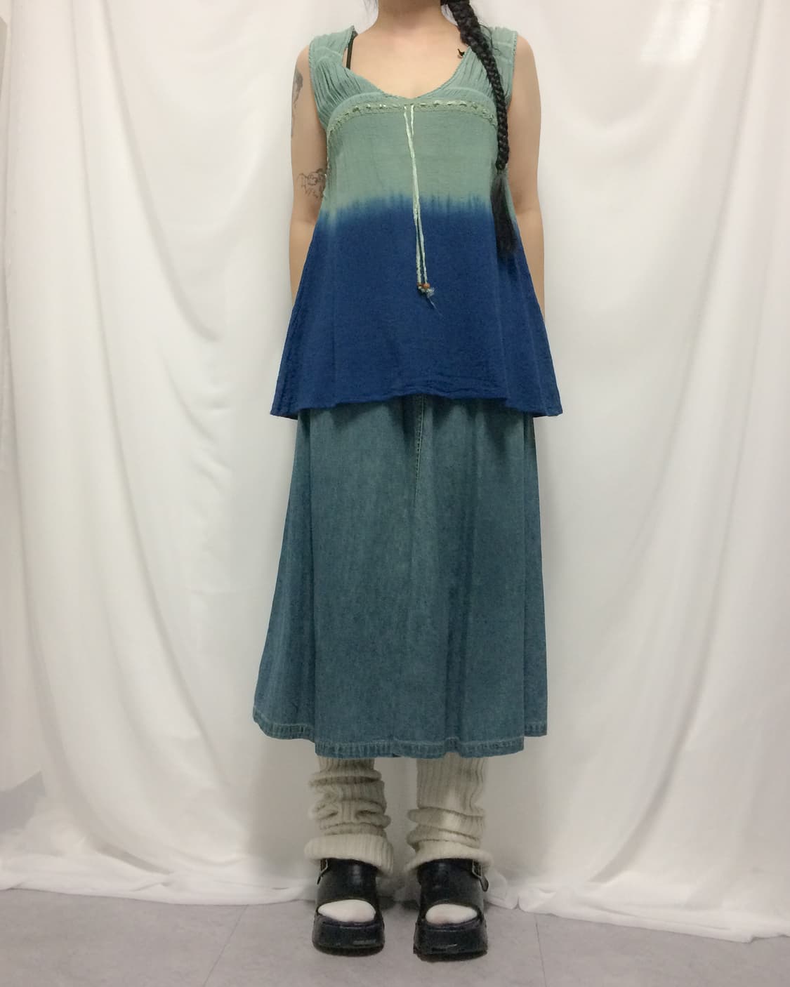 Tied dyed sleevelss 상품이미지5
