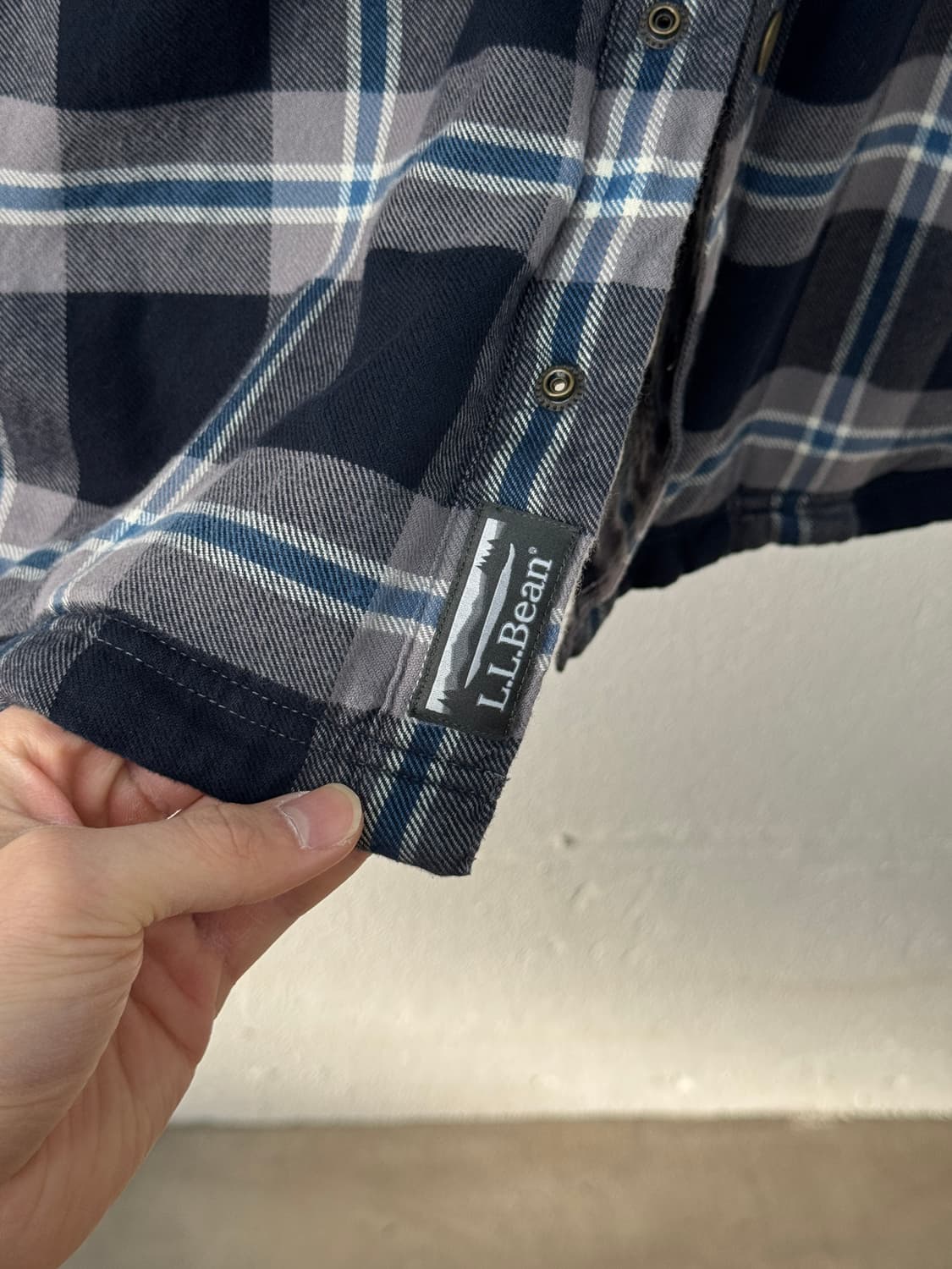 엘엘빈 플리스 체크 후드 자켓(T30) 상품이미지4