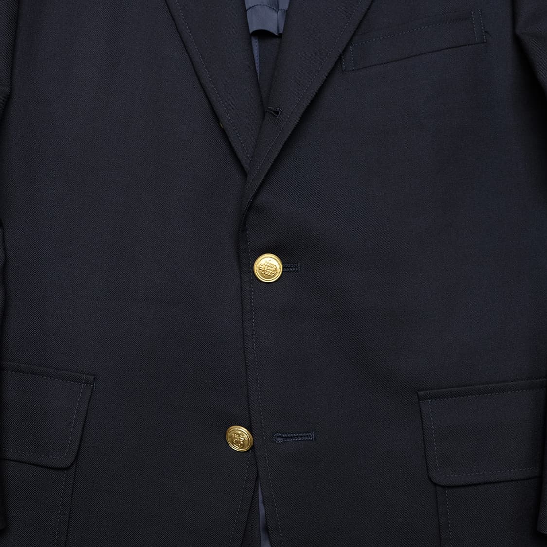 gold button 3roll2 dark navy blazer 상품이미지4