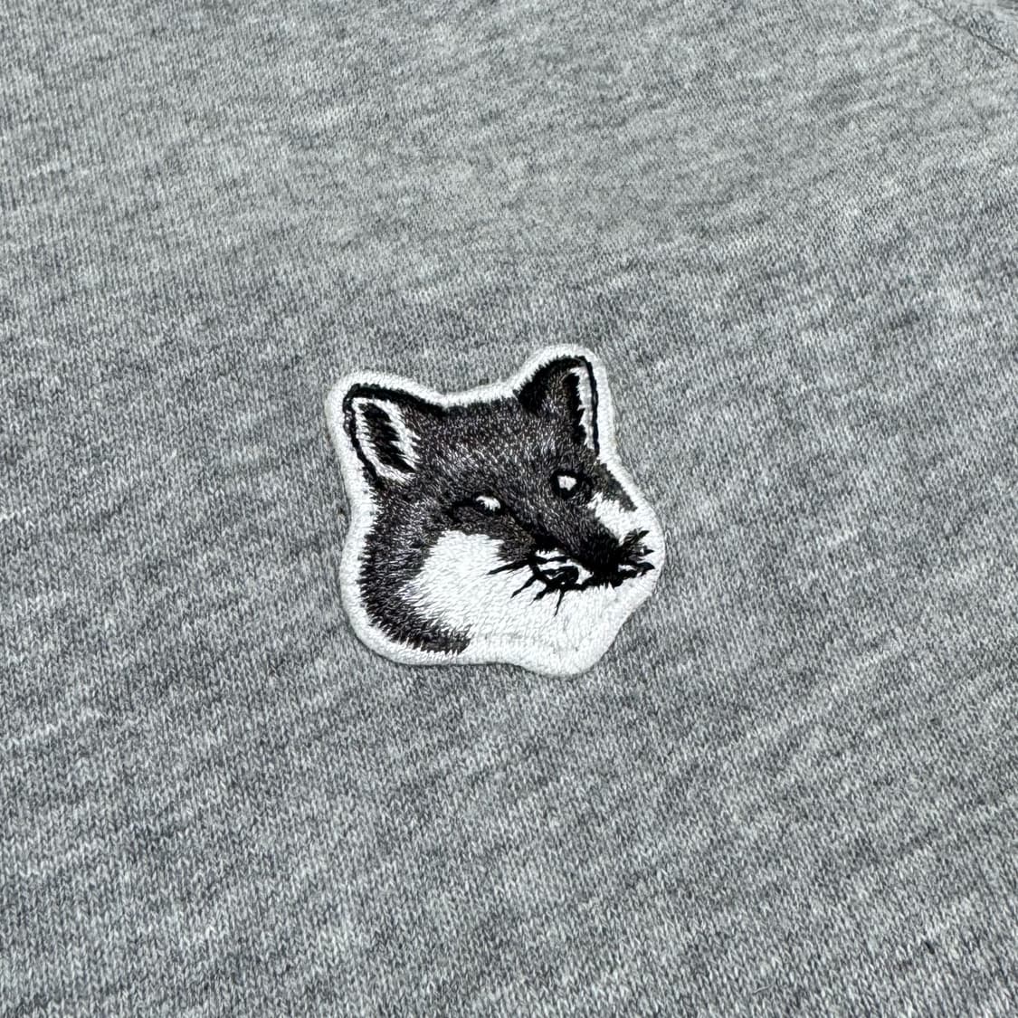 메종키츠네 폭스 헤드 그레이 패치 맨투맨 M 상품이미지1