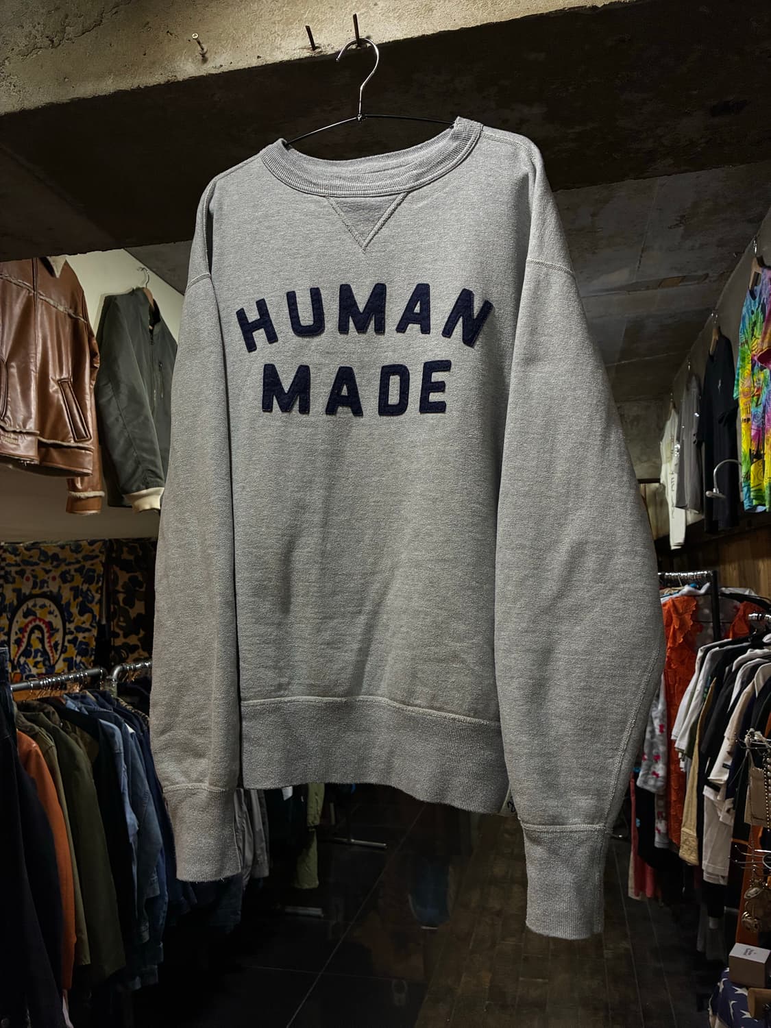 Human Made 휴먼 메이드 로고 넥크루 스웻셔츠 상품이미지2