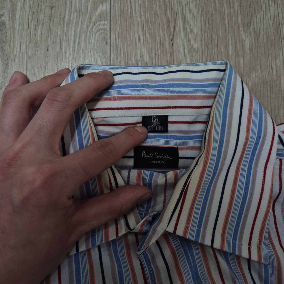 폴스미스 런던 버튼다운 스트라이프 긴팔 셔츠 L(100) 상품이미지4
