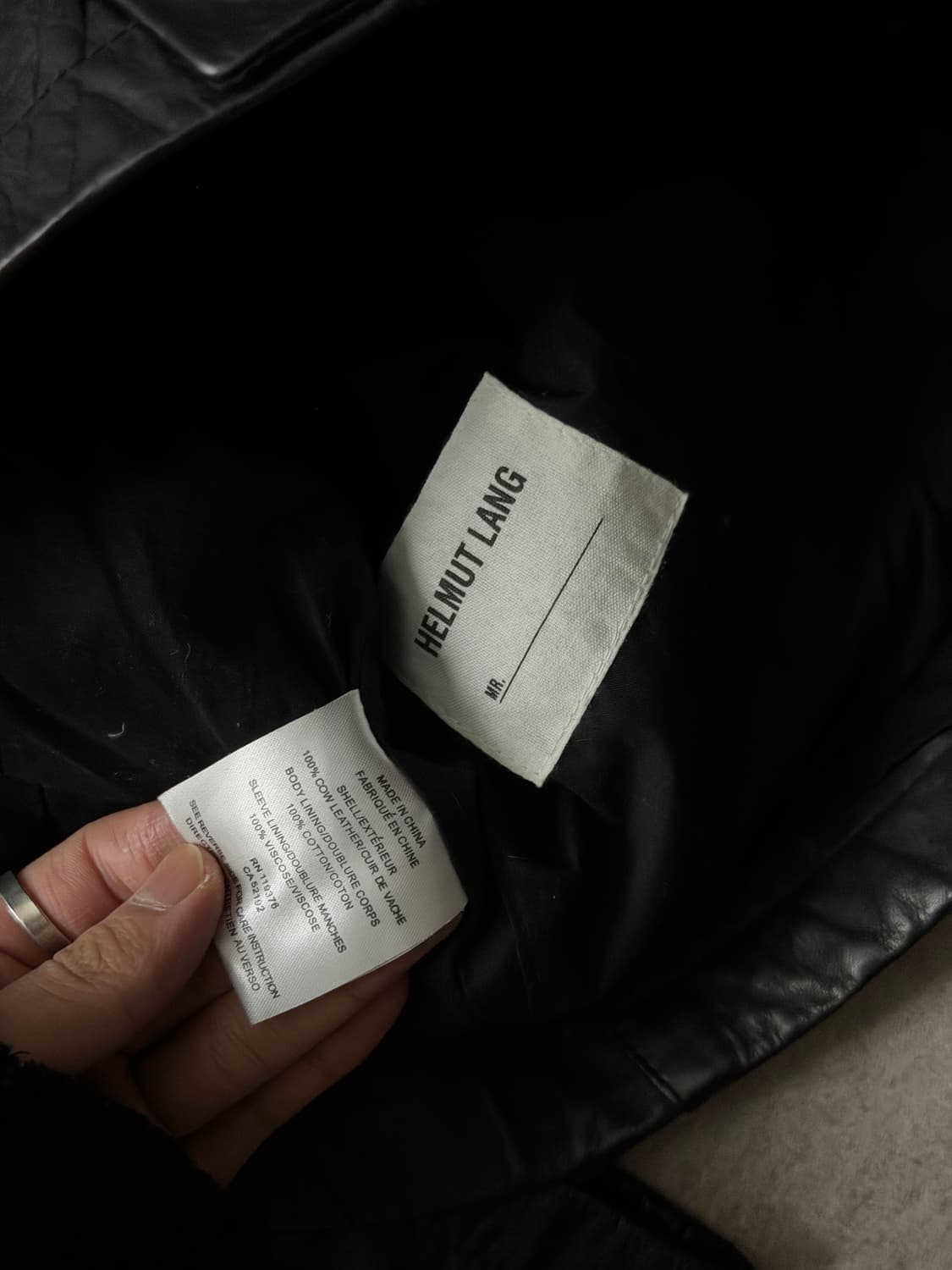 헬무트랭 바이커 램스킨 자켓 상품이미지9