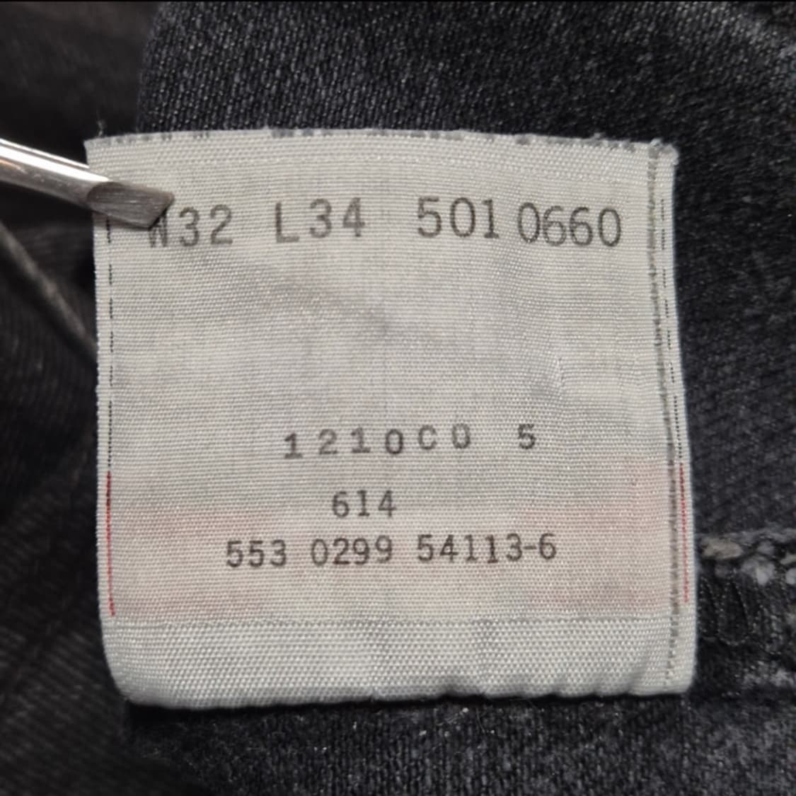 블랭크탭 90s US Made 리바이스 501 블랙 상품이미지6