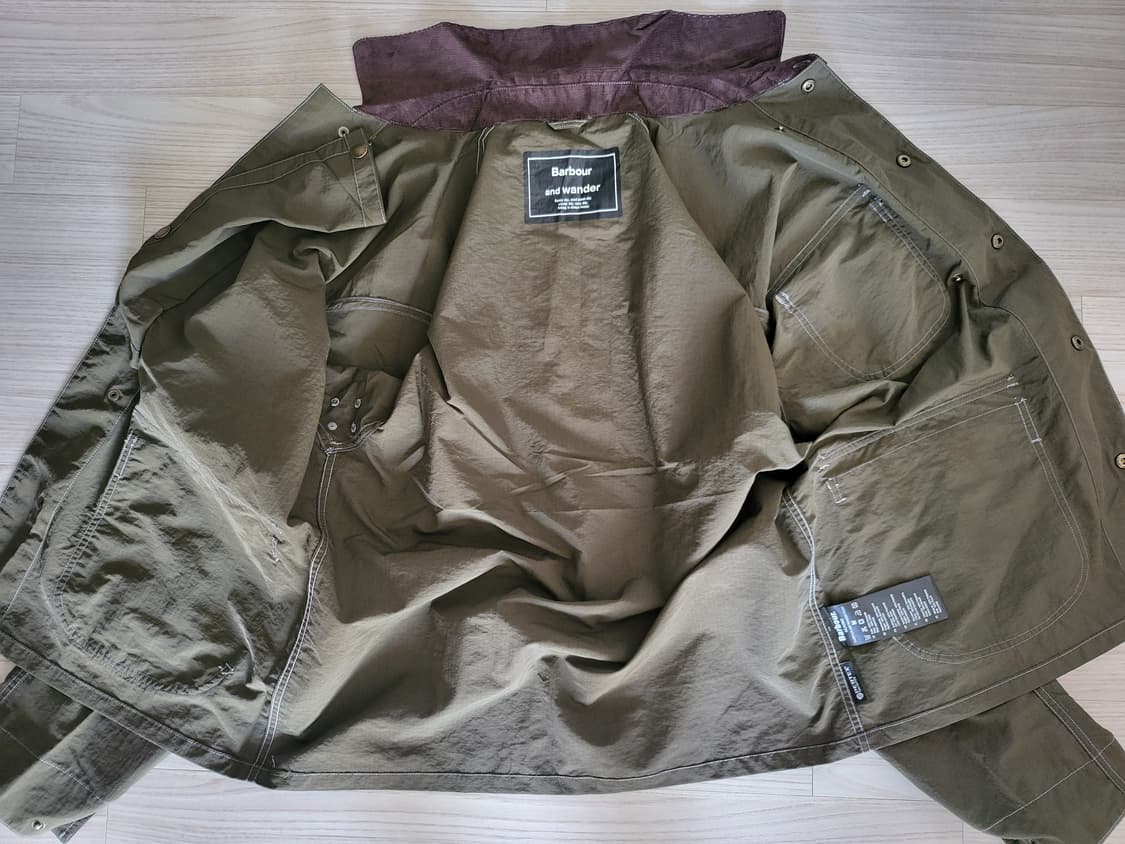 앤드원더 바버 피버 자켓 올리브 Barbour and wander 상품이미지4