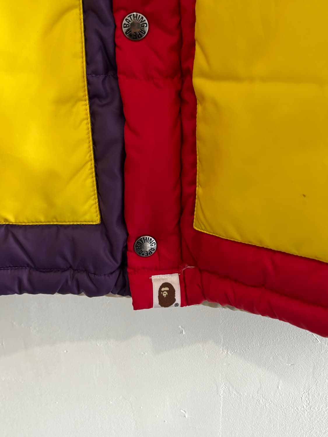 Bape colorblock down jacket 상품이미지6