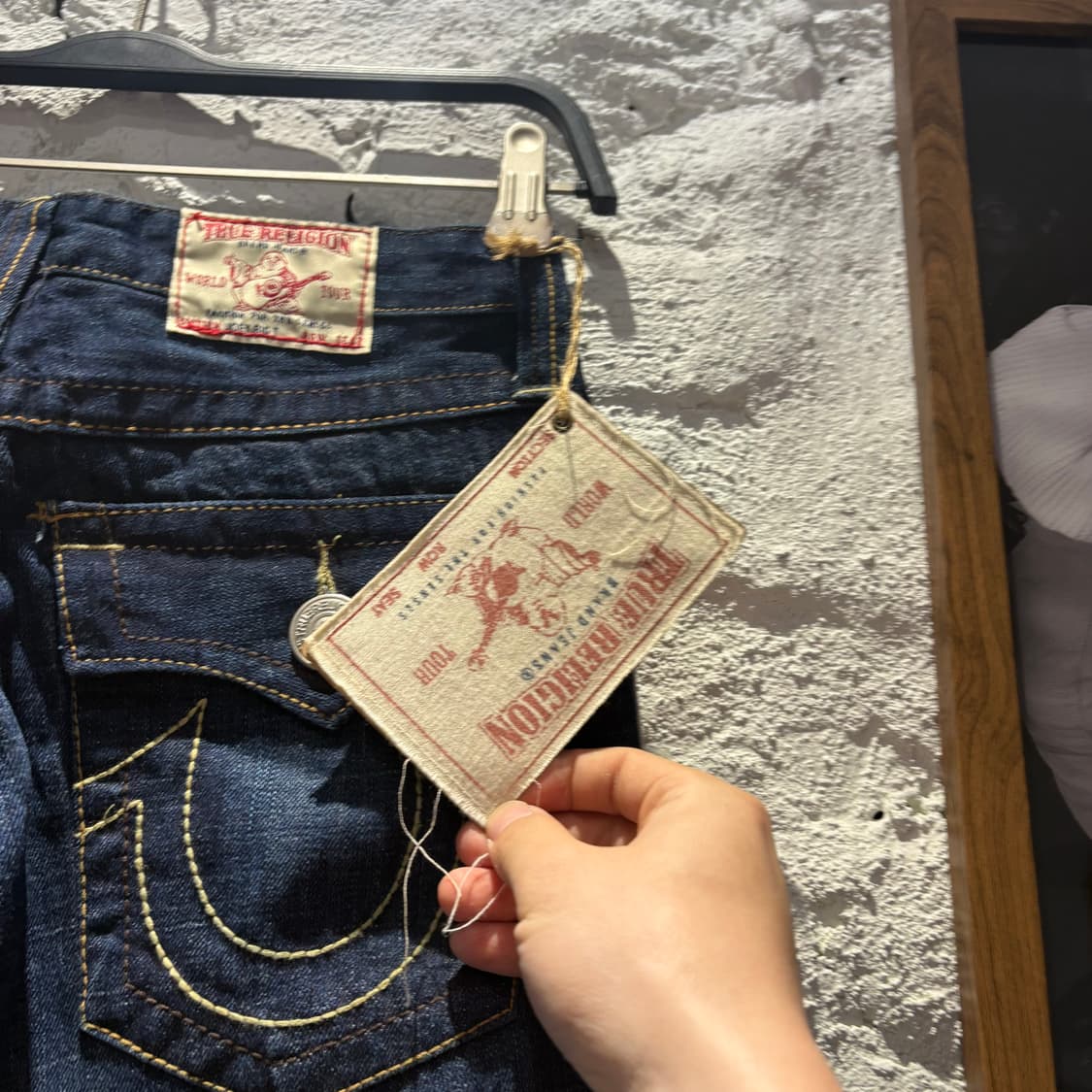 새상품)트루릴리젼 USA 부츠컷 데님팬츠 데드스탁 상품이미지5