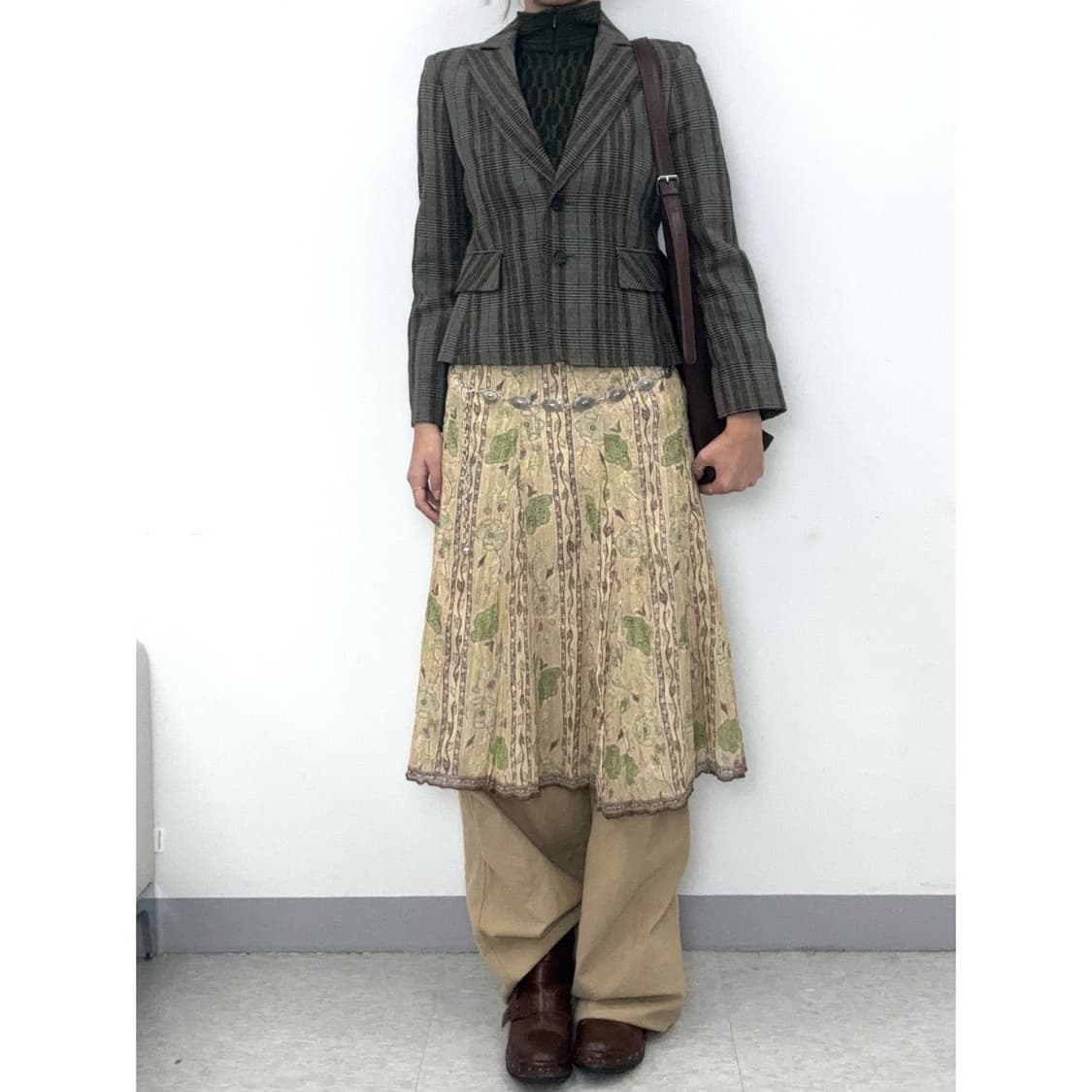 빈티지 실크 스커트 상품이미지1