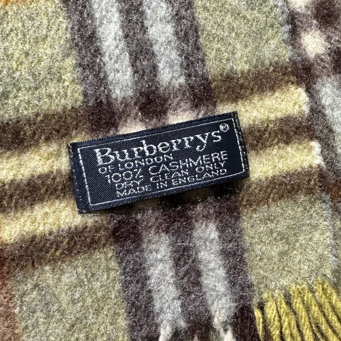 버버리 100% 캐시미어 체크 머플러 목도리 상품이미지4