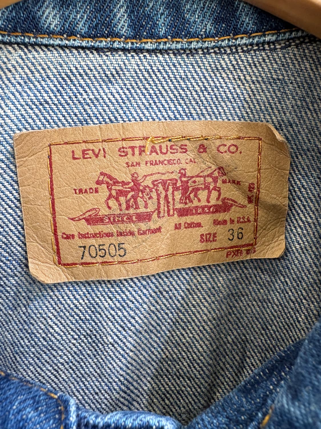 90s LEVIS (Made in USA) 데님자켓 상품이미지6
