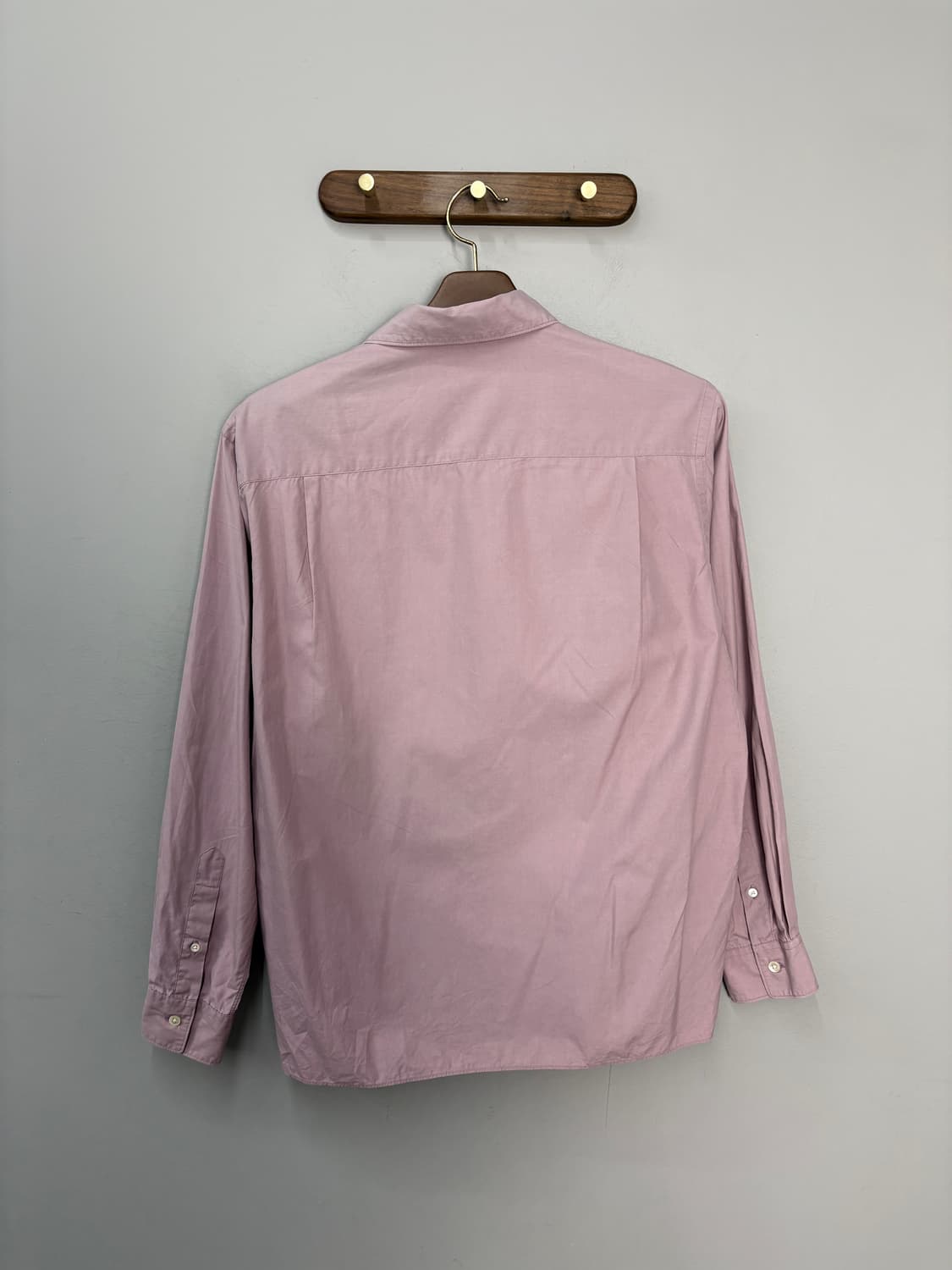 오라리 워시드 핀스트윌 빅셔츠 라이트핑크 A3642 상품이미지4