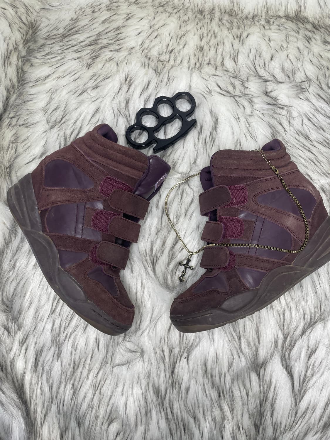 스케쳐스 브라운 웨지힐 스니커즈 상품이미지3