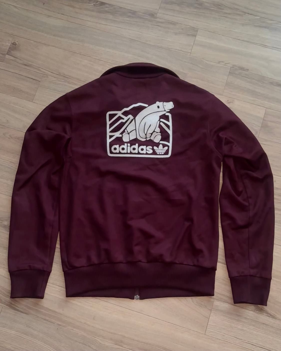 아디다스 져지 베켄바우어 폴라베어 버건디 상품이미지2