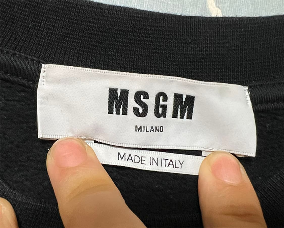 MSGM 남자 맨투맨 기모 매장판 겨울 L 100 상품이미지3