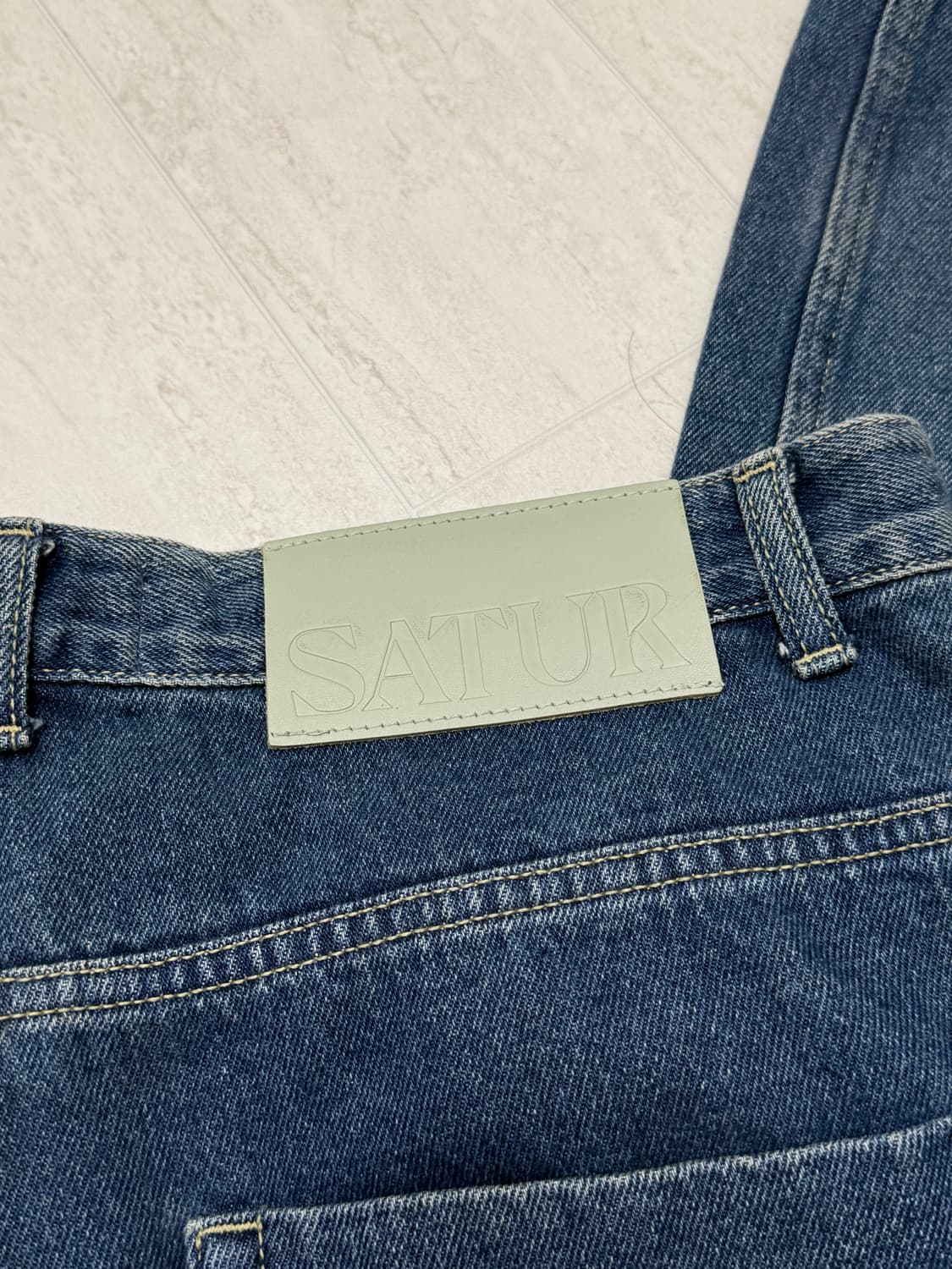 세터/브루클린 와이드 워시드 데님 팬츠/레트로 블루 상품이미지7