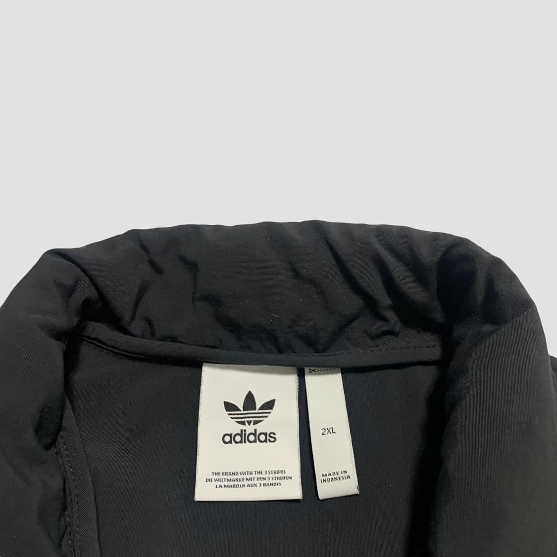 아디다스 빅로고 검흰 오레오 아노락 자켓 상품이미지5