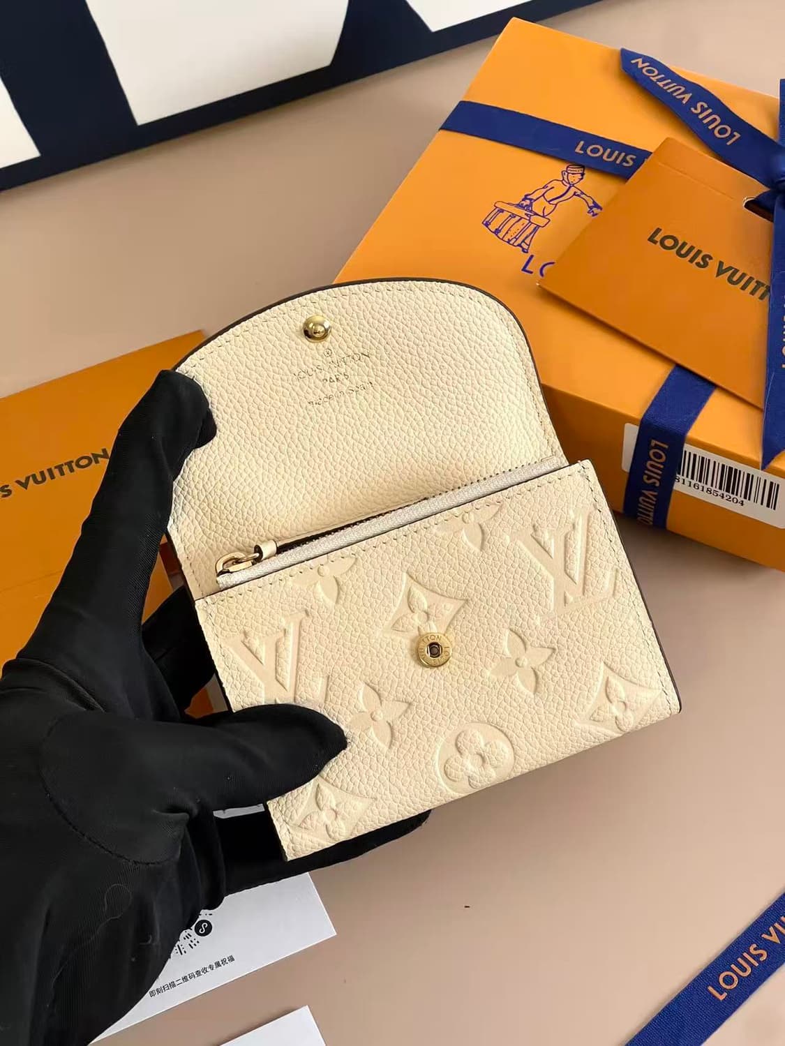 루이비통 로잘리 코인 퍼스 모노그램 블랙 상품이미지3