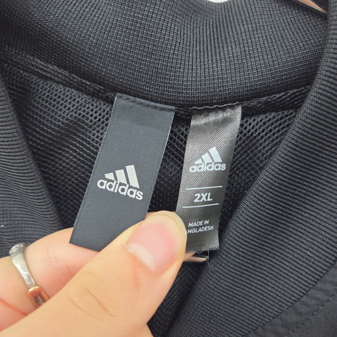 아디다스 삼선 트랙 자켓 검정 여성2XL 상품이미지4