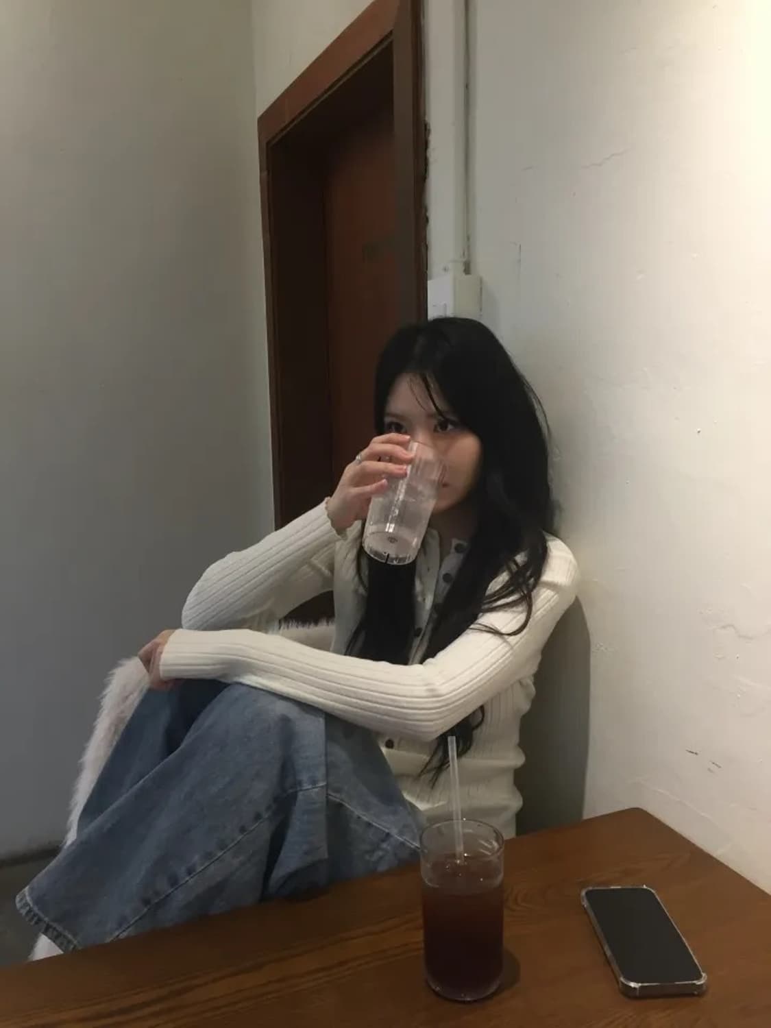 넥스트위크 버튼 니트 아이보리 상품이미지5