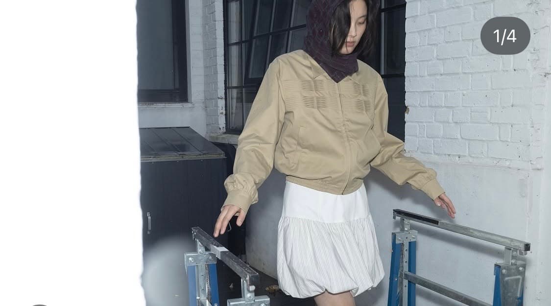 지수리 jisoolee 스트라이프 벌룬 스커트 상품이미지4