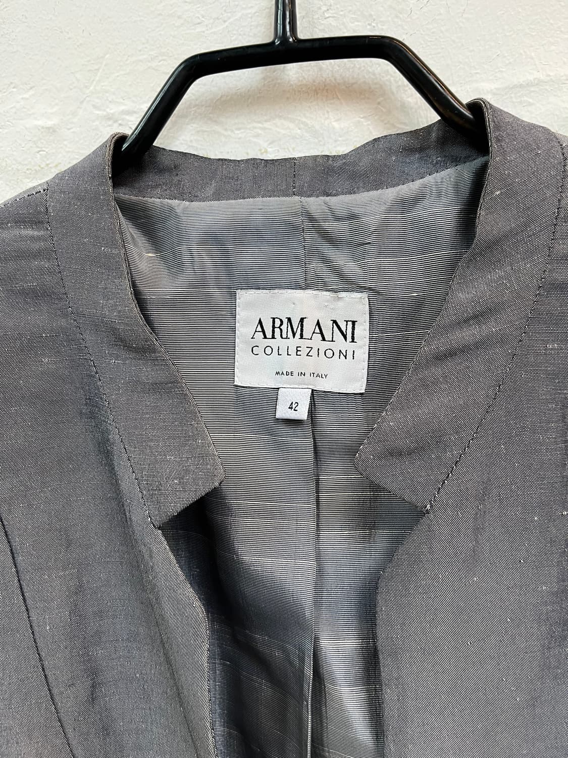 Armani collezioni 그레이 린넨 여성정장 셋업 IT42 상품이미지2