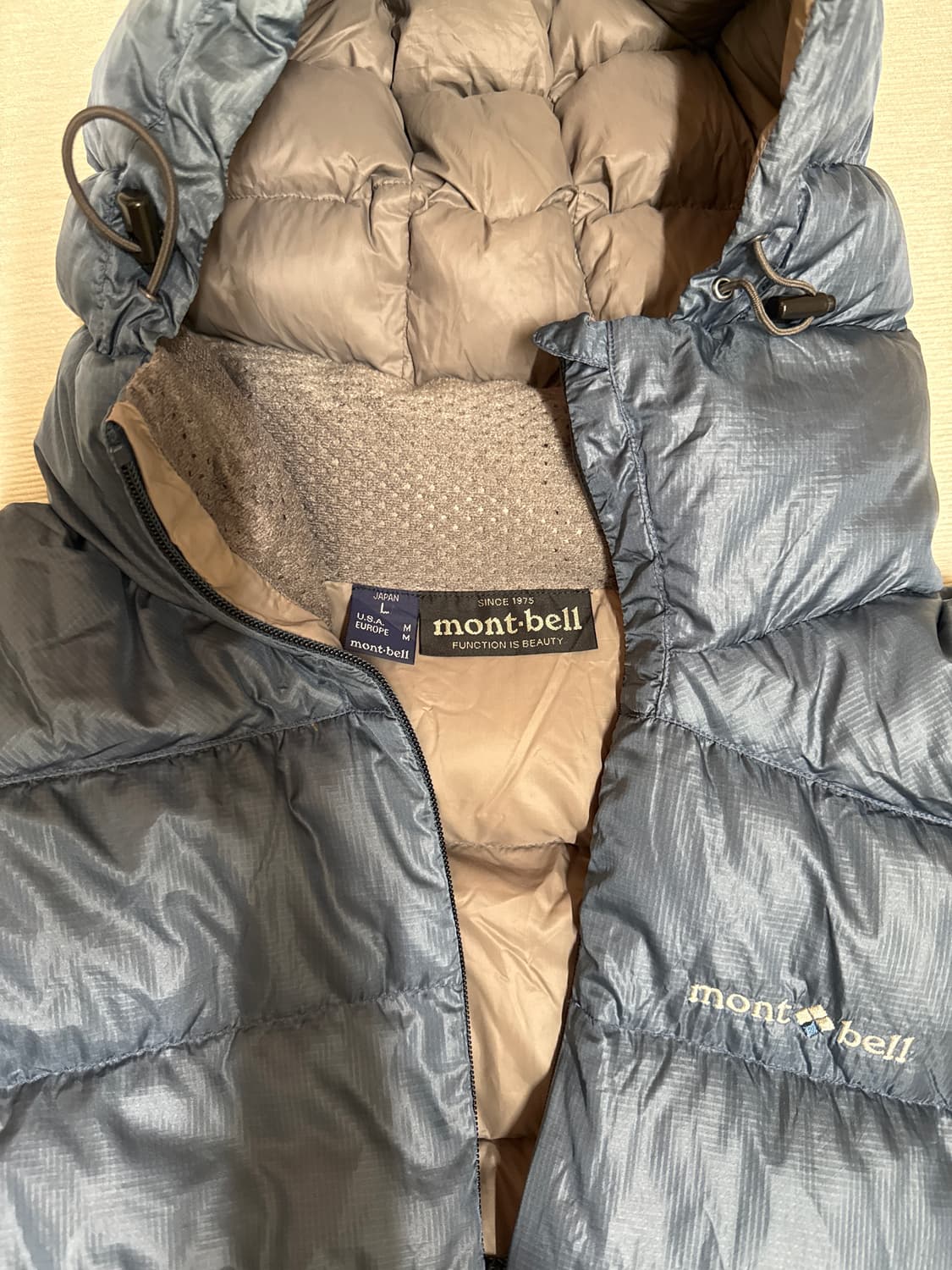 (L)몽벨 알파인 일본 빈티지 경량 다운 레어 색상 상품이미지3