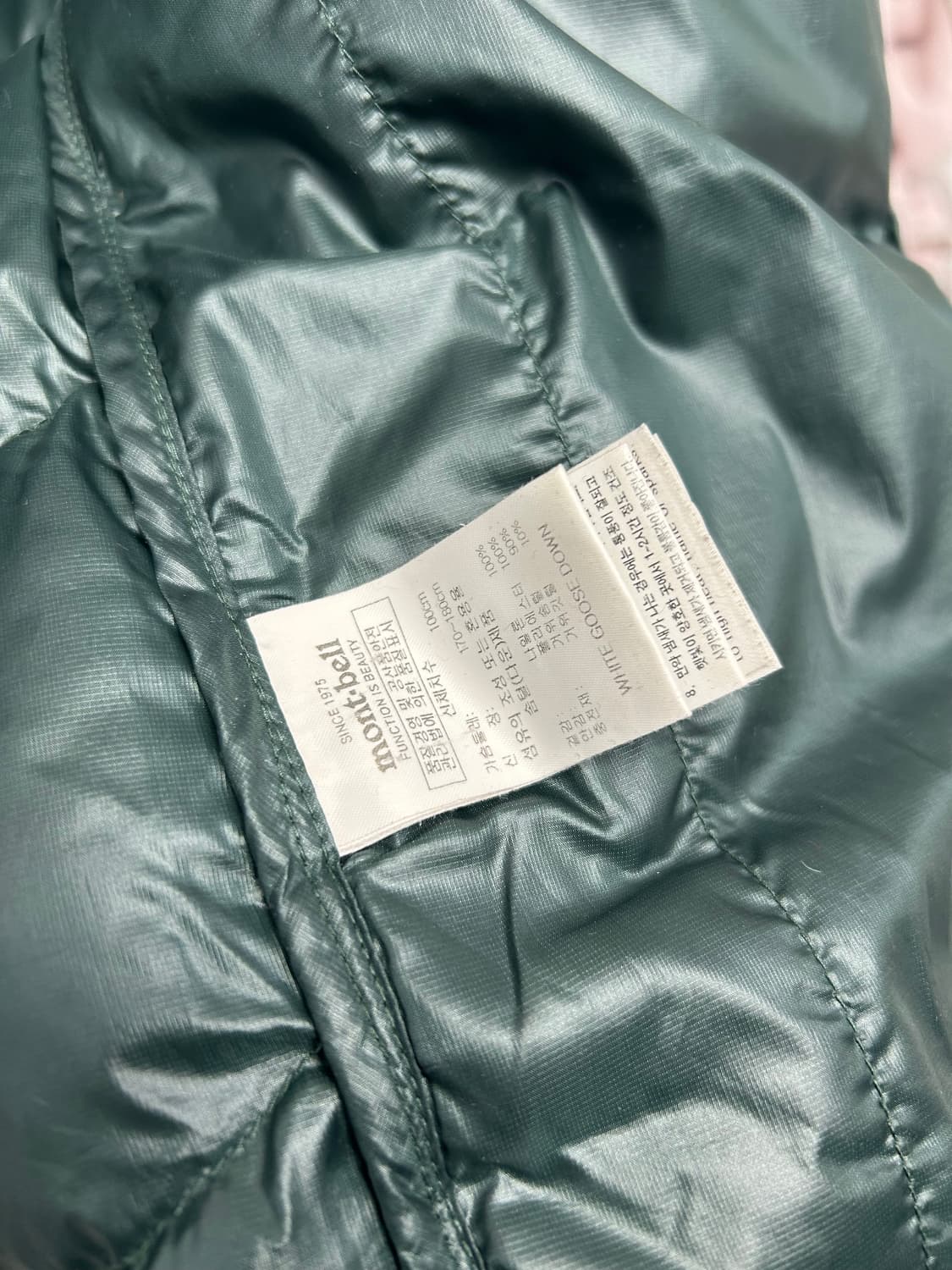 몽벨800 패딩 L size 상품이미지6