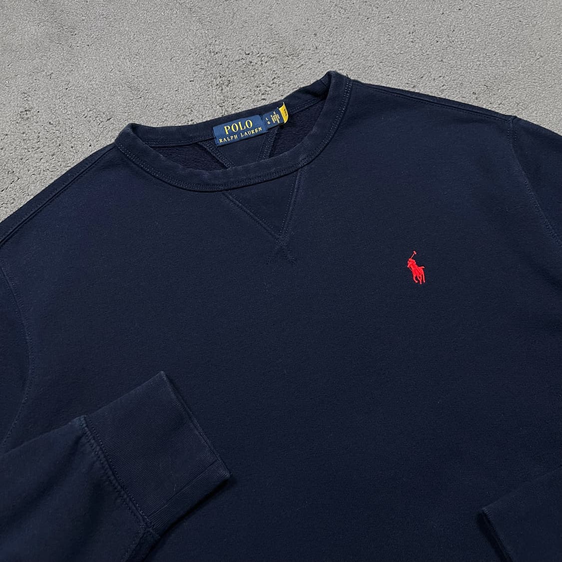 폴로 QR 네이비 맨투맨  상품이미지1