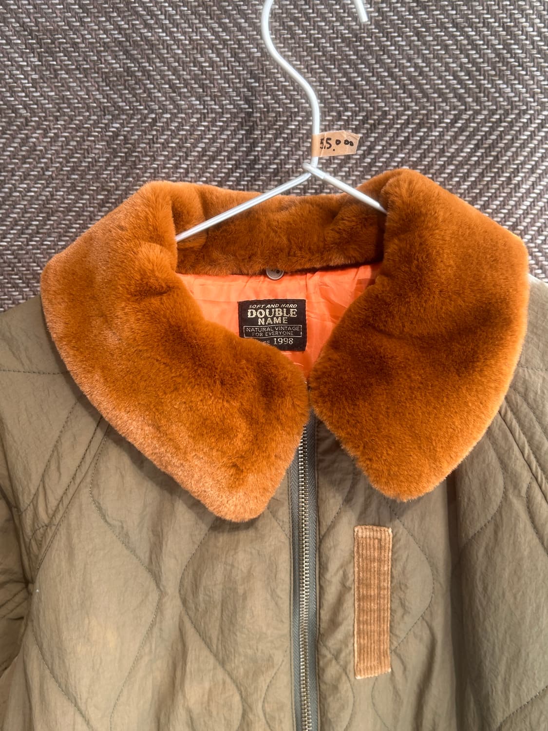 Duble name 퀄팅 해링턴자켓 상품이미지7