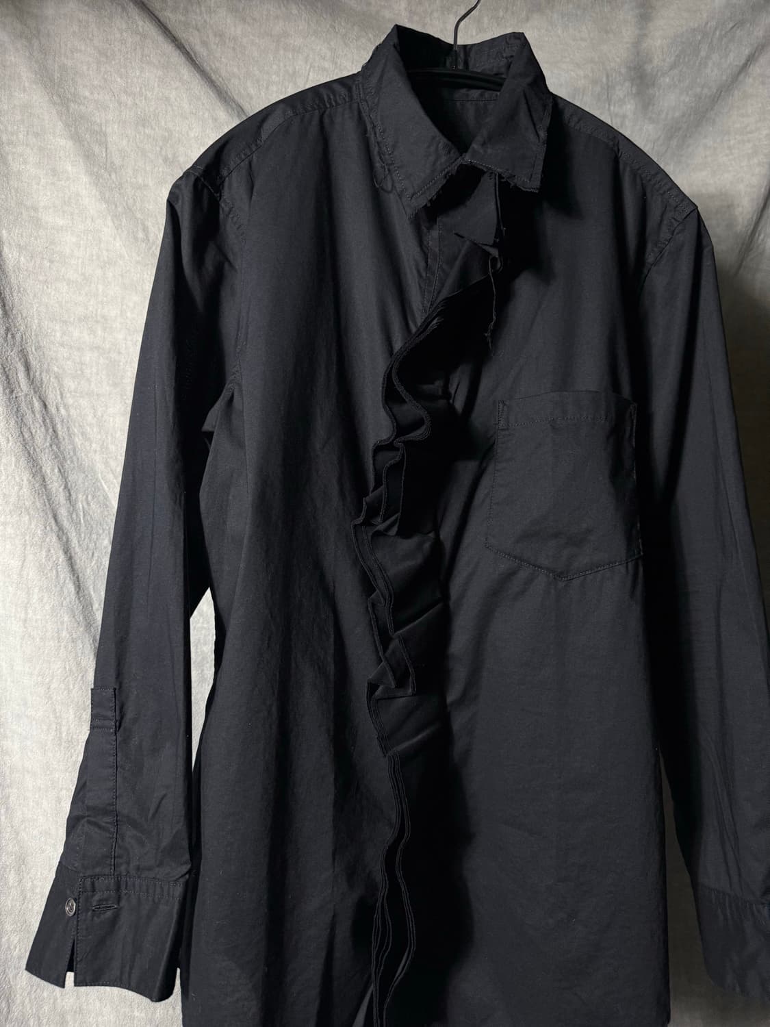 Yohji Yamamoto Y's Ruffle Button Shirt   상품이미지4