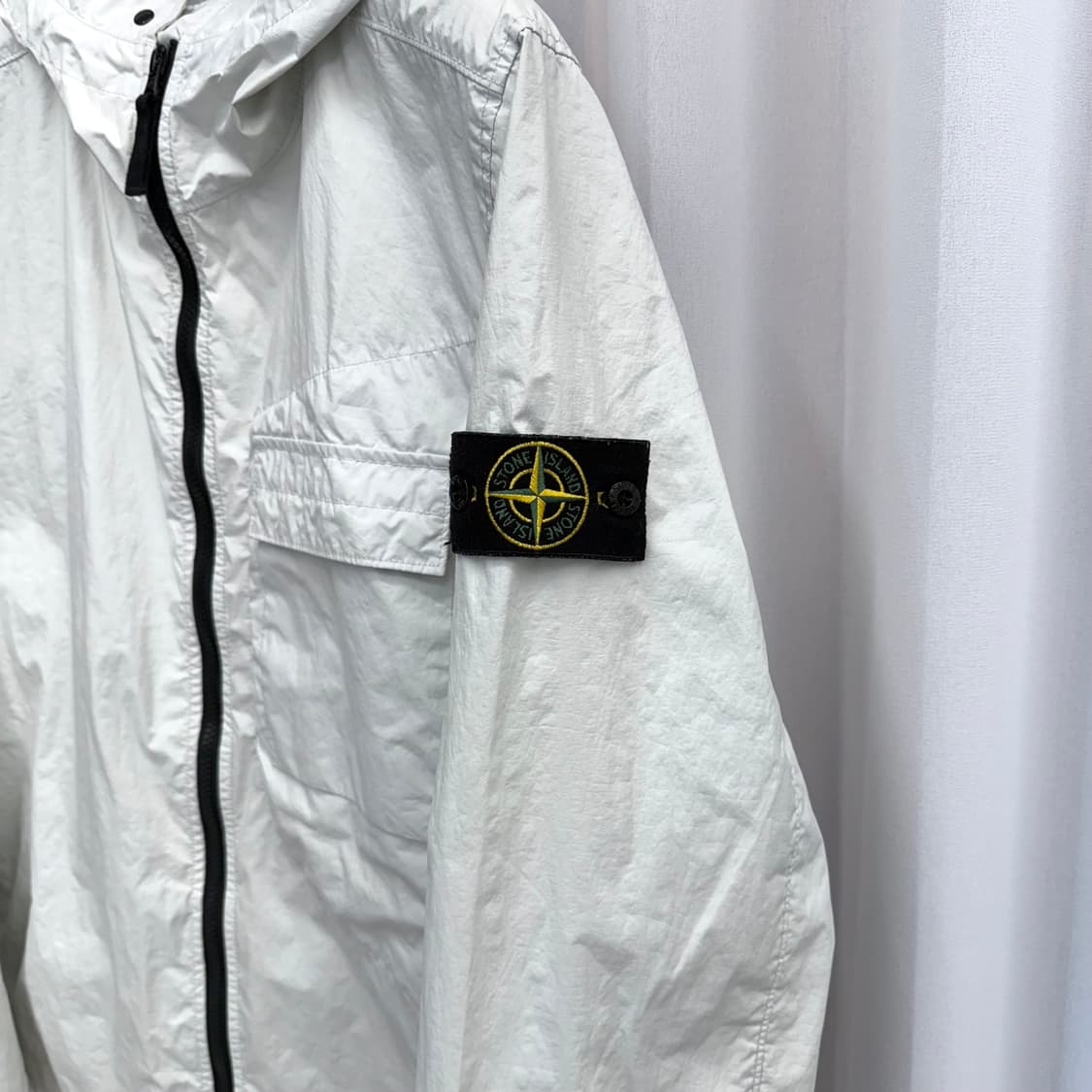 [L] 스톤아일랜드 멤브라나 3L TC 바람막이 아이스 상품이미지3