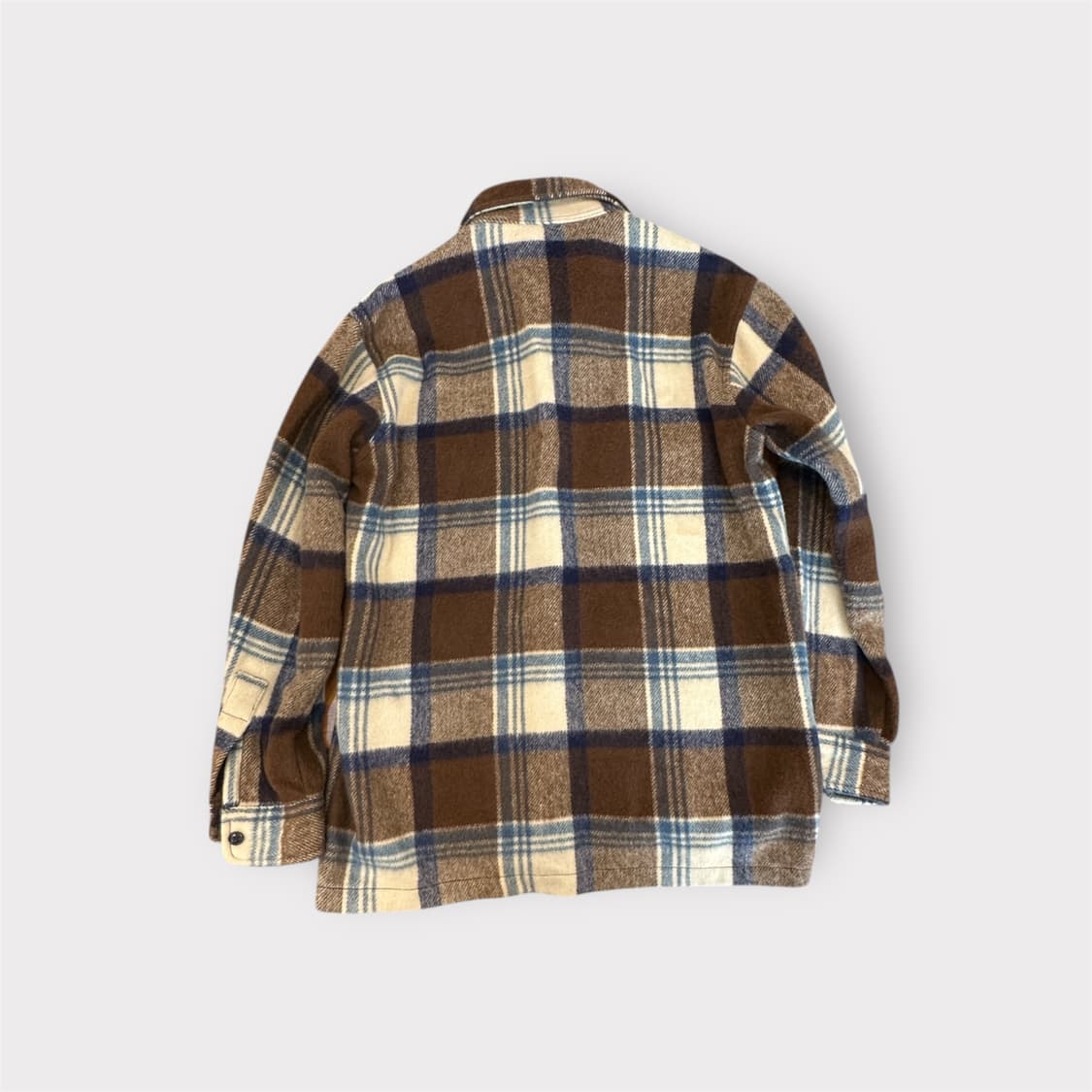 브라운  체크 자켓 상품이미지2