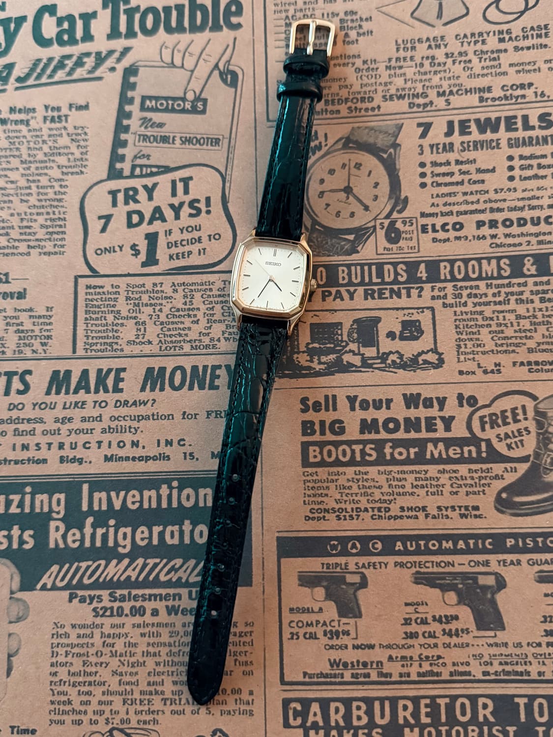 세이코 Seiko 스퀘어 골드 상품이미지2