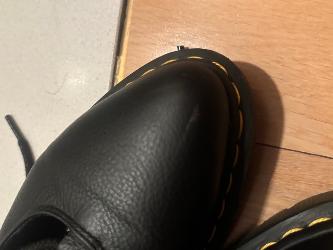 닥터마틴 엘피 2 레이스업 버지니아 레더 발레 플랫 블랙 상품이미지2