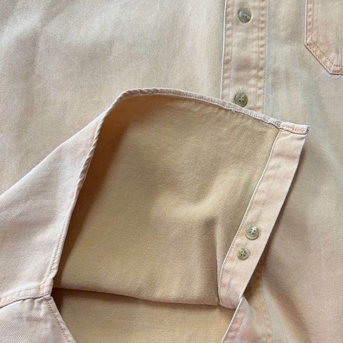8~90s 올드 갭 코튼 트윌 워크 셔츠 L 상품이미지4