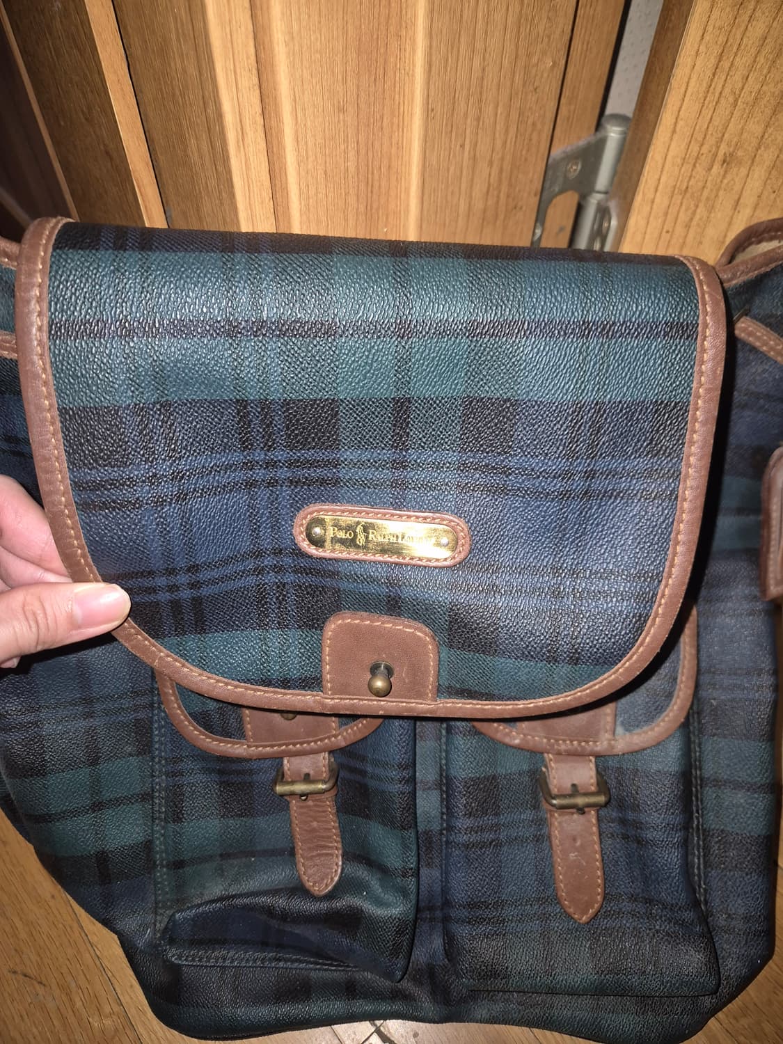 폴로 랄프로렌 블랙와치 패턴 백팩 상품이미지1